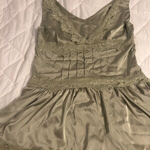 Elegant Lace Trimmed Satin fairy dress/top